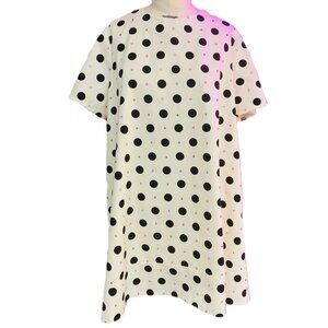 BRITTANY ALLEN Polka Dot Rhinestone Studded Tent Dress Size L NWOT